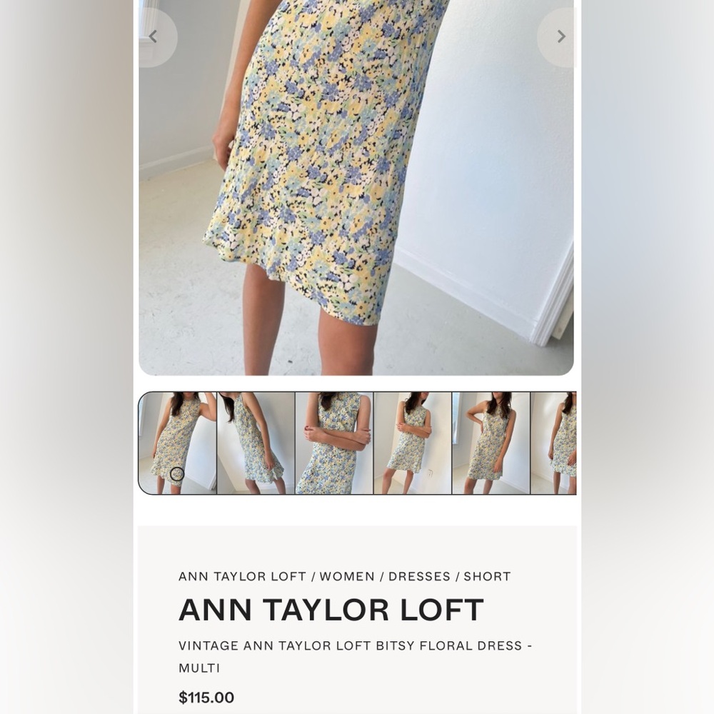 NWOT ANN TAYLOR LOFT Floral Short Dress SIZE 6